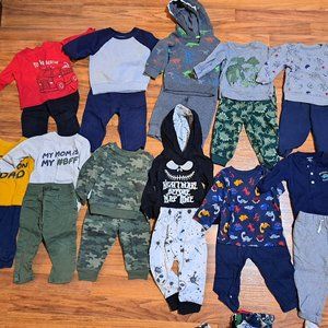 12 month boys - long sleeve / long pants winter outfits
